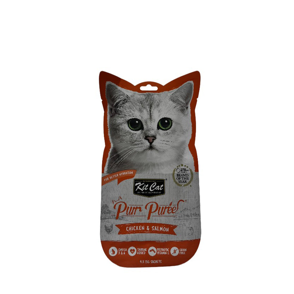 קיט קט מעדן עוף וסלמון 60 גרם בקופסה