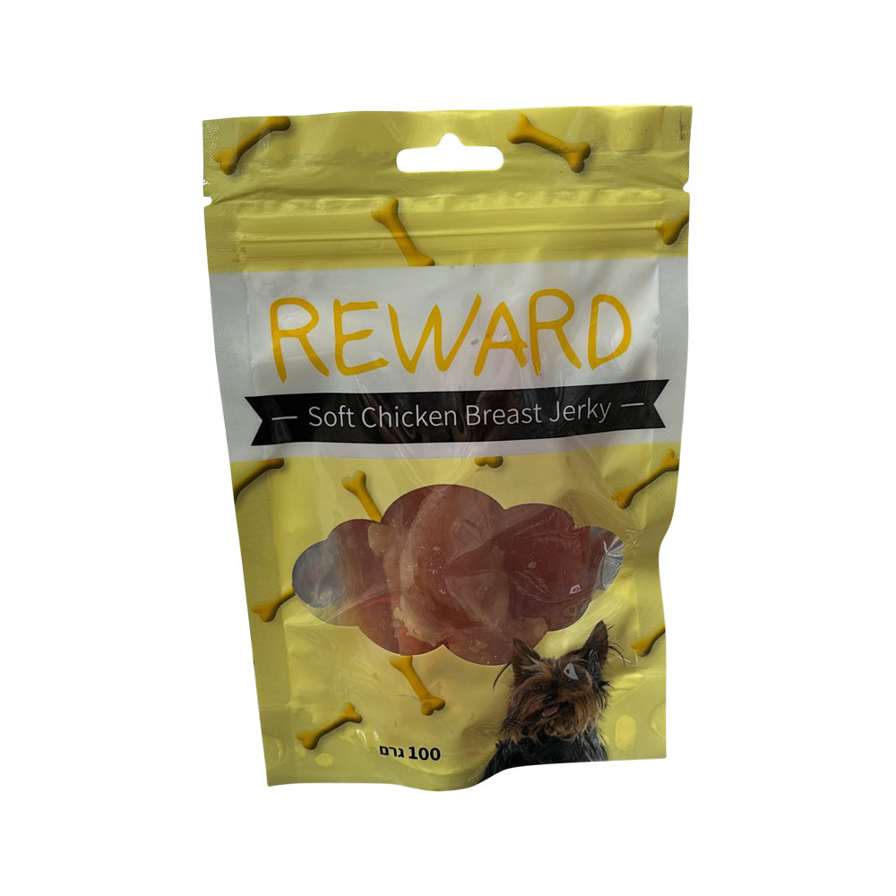 חטיף REWARD לכלב - גרקי חזה עוף 100 גרם בקופסה