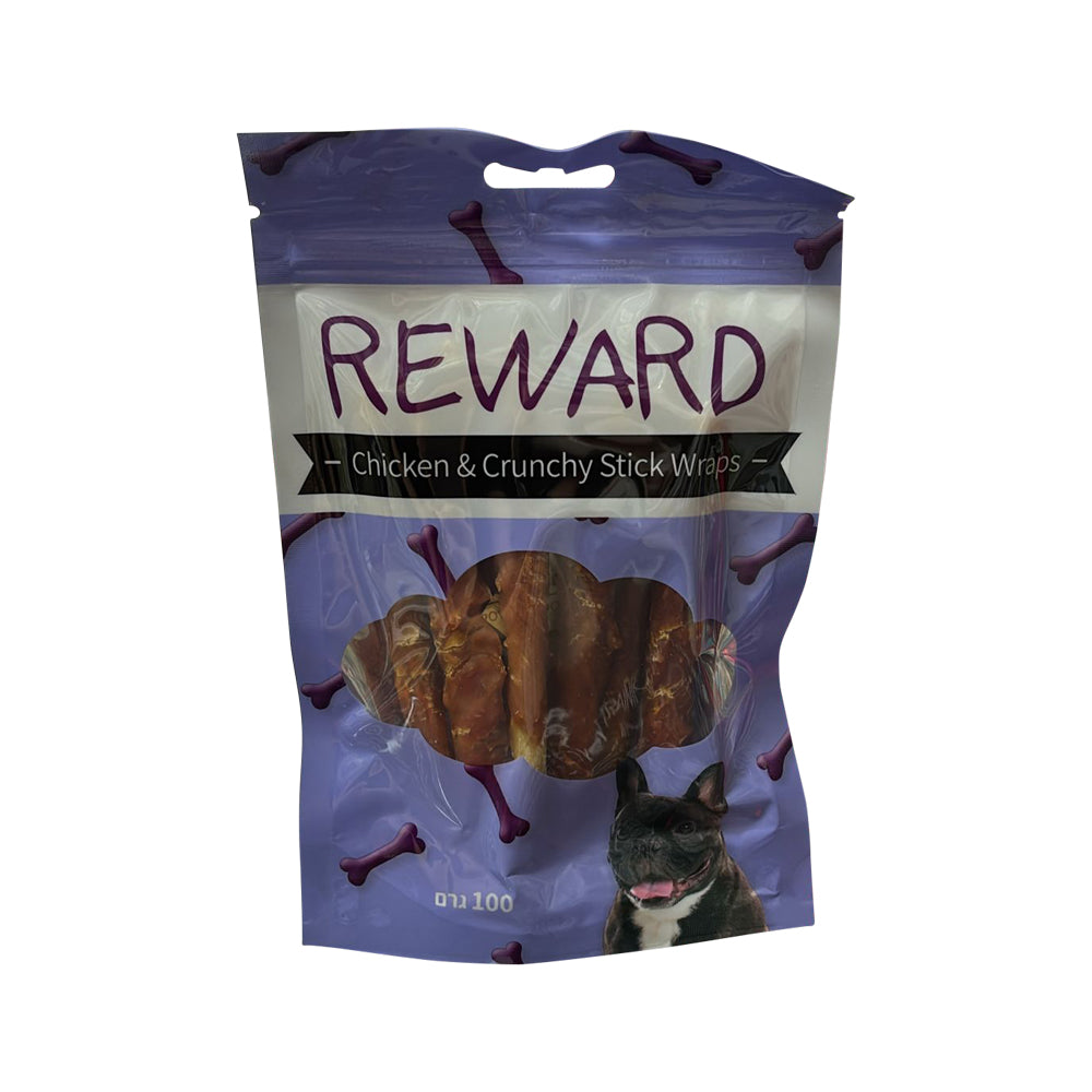 חטיף REWARD לכלב - מקלות מלופפים 100 גרם בקופסה