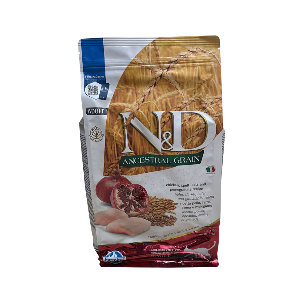 ND חתול - אנסס עוף ורימון 1.5 קילוגרם
