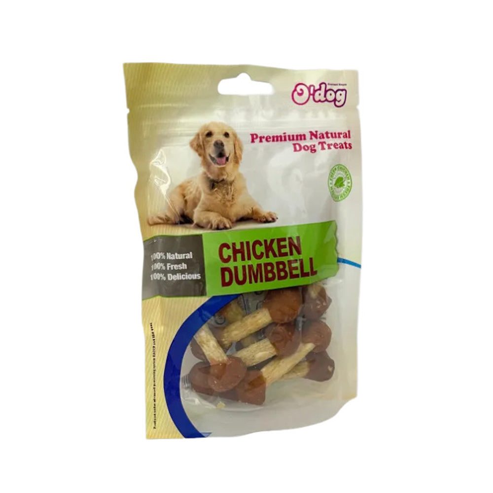 אודוג חטיף לכלב משקולות עוף 100 גרם בקופסה