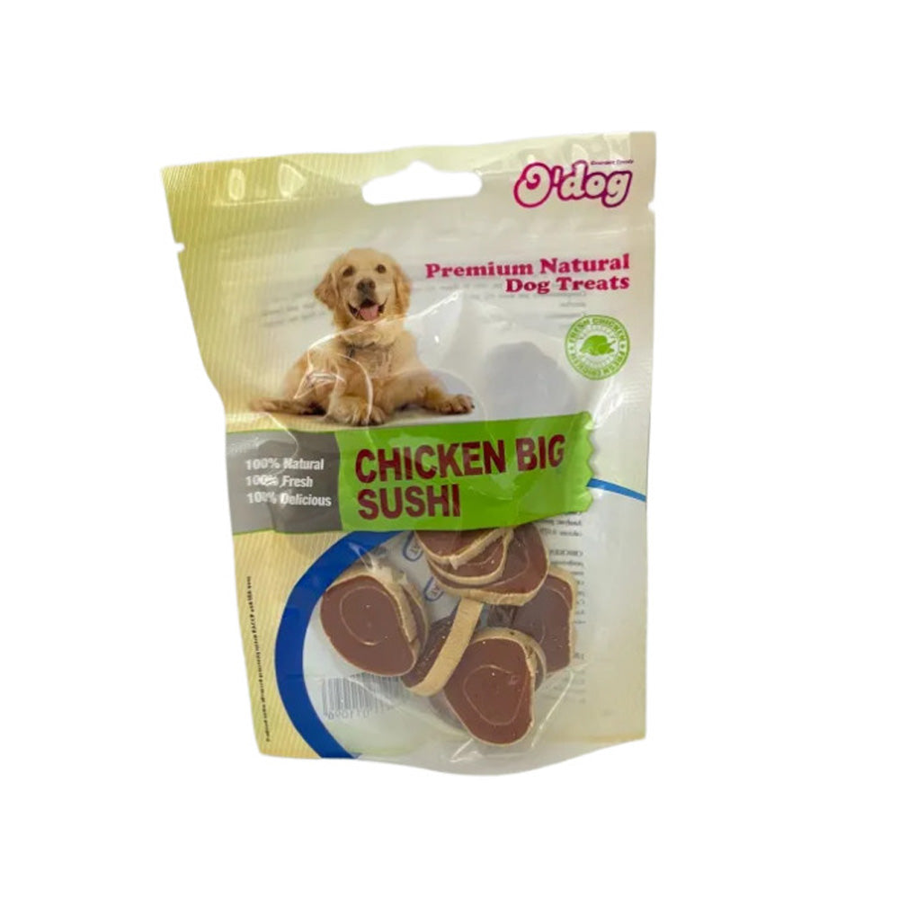 אודוג חטיף לכלב סושי עוף גדול 100 גרם בקופסה
