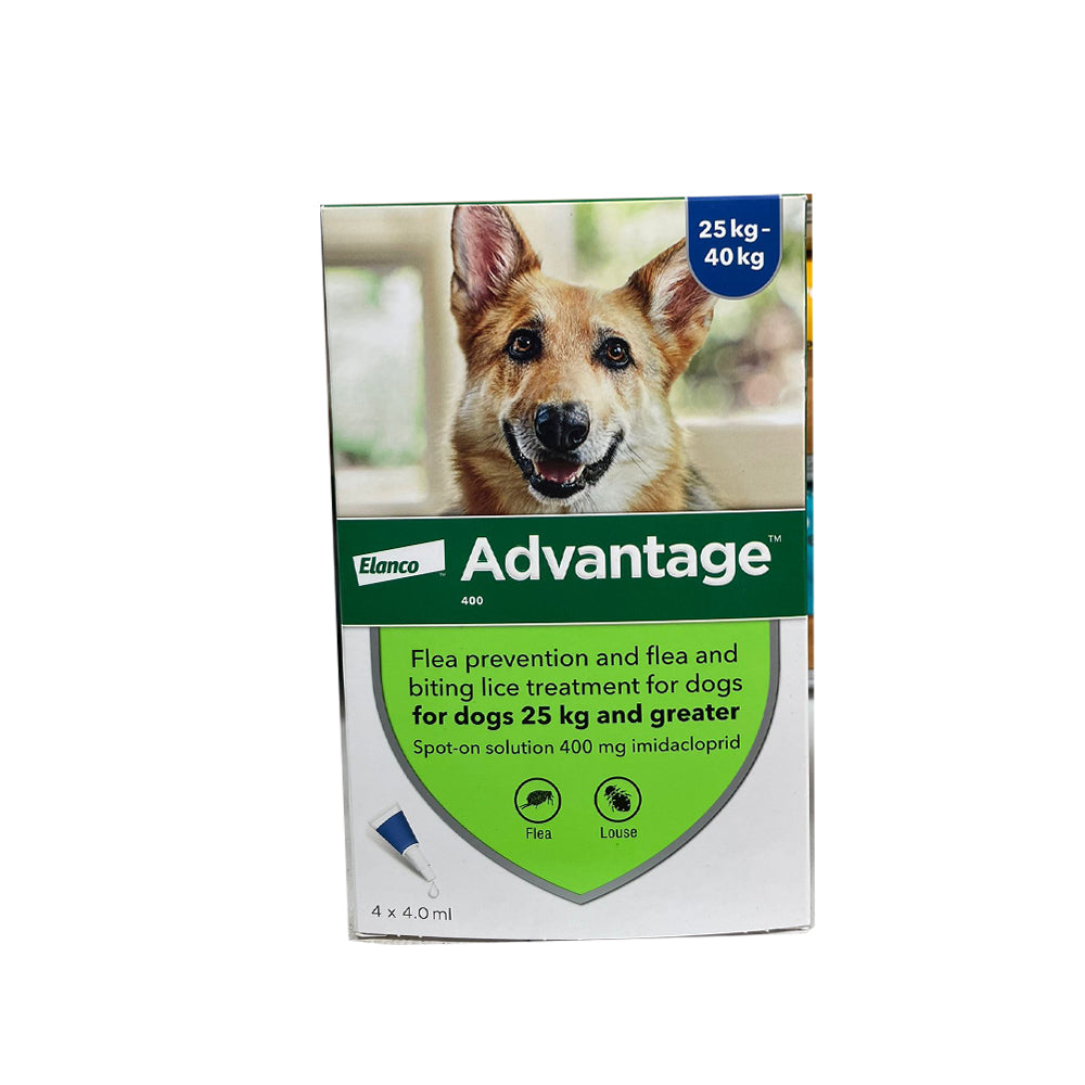 Advantage אמפולות - טיפול בפרעושים וקרציות לכלבים